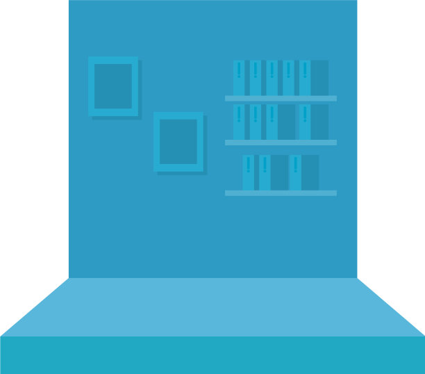 带窗景的走廊图片下载