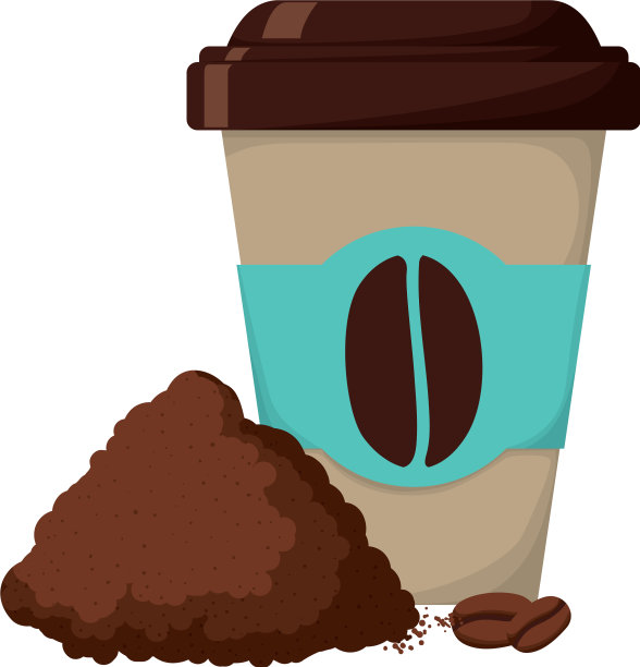 塑料容器里的美味咖啡图片下载