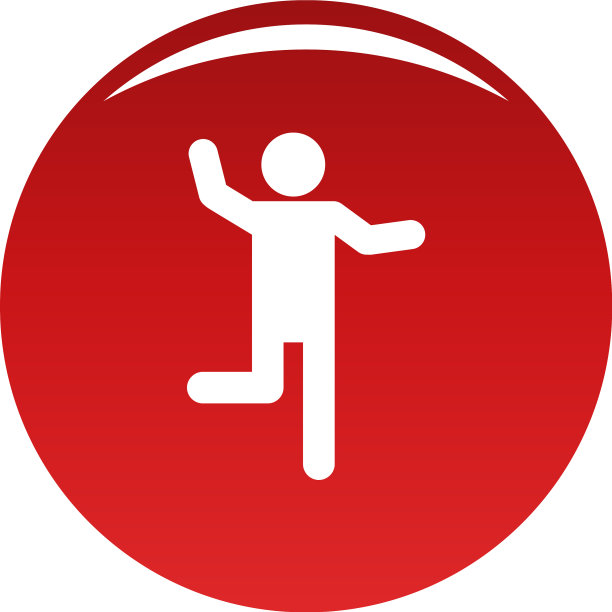 红色贴纸人物贴纸图标图片下载