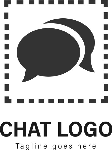 现代风格聊天Logo模板设计图片下载
