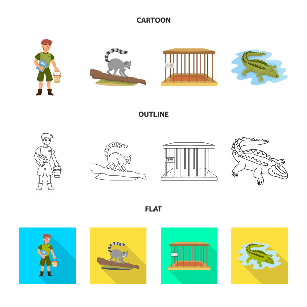 设计自然和有趣的图标集图片下载