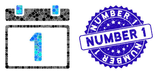 拼贴第一天日历页图标图片下载