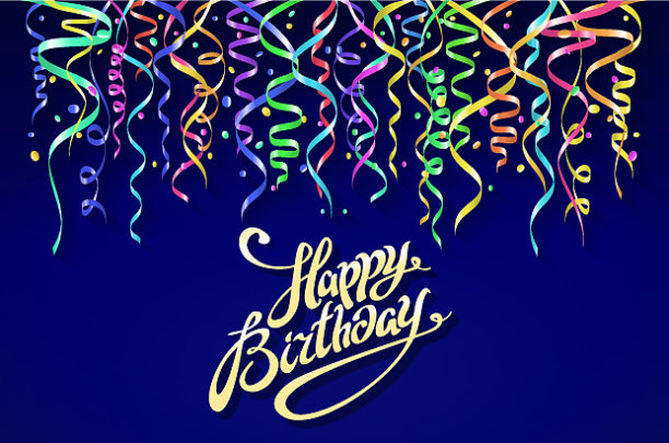 晚会背景与号角生日背景图片下载