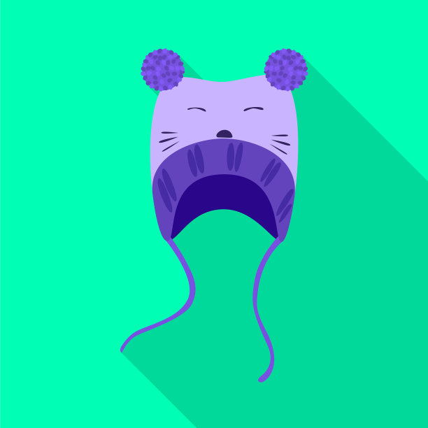 孤立对象的帽子和冬季符号集图片下载