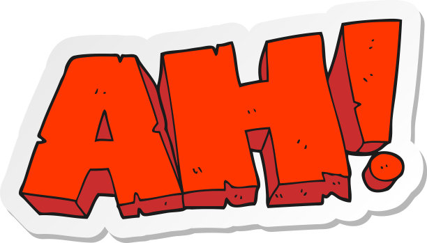 贴纸的一个卡通啊喊图片下载