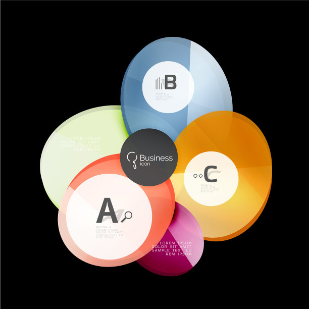 几何抽象信息图形横幅模板图片下载