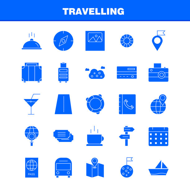 运动固体字形图标设置为信息图图片下载