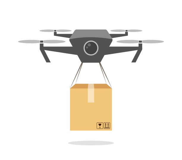 无人机递送纸板箱每日递送图片下载