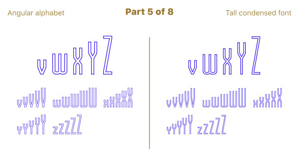 精简轮廓无衬线字体角图片下载