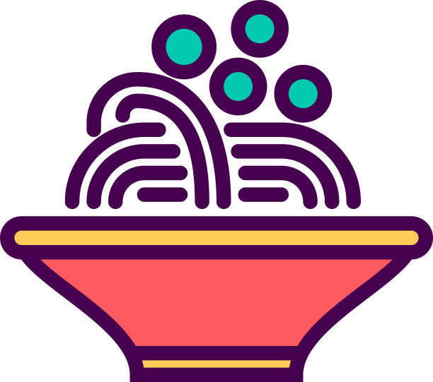 意大利面图标设计美食图标设计图片下载