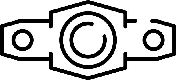 雾车灯图标轮廓风格图片下载