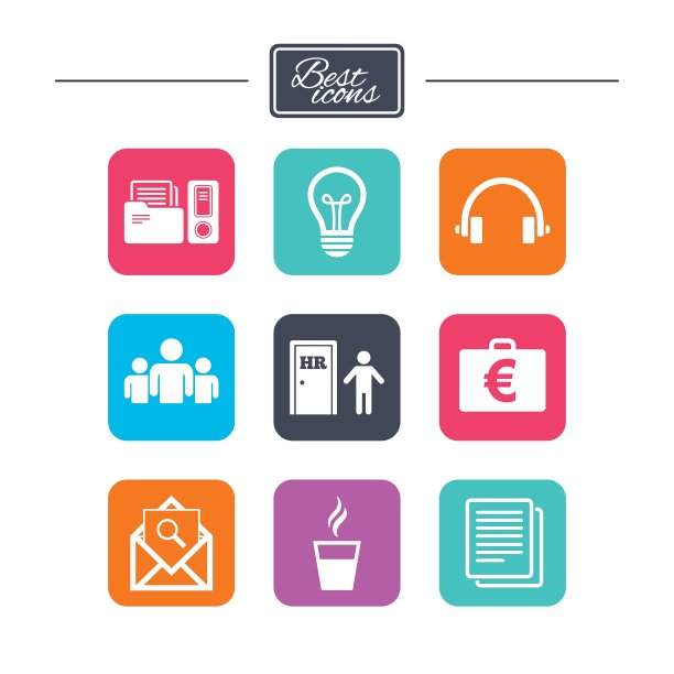 办公文档和业务图标图片下载