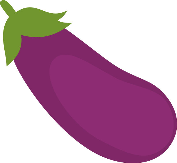 茄子平坦简单图片下载