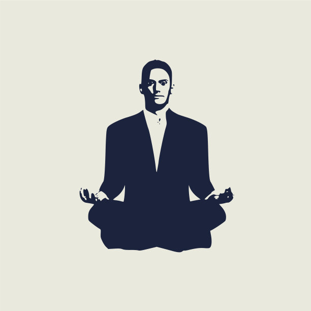 商人冥想图片下载