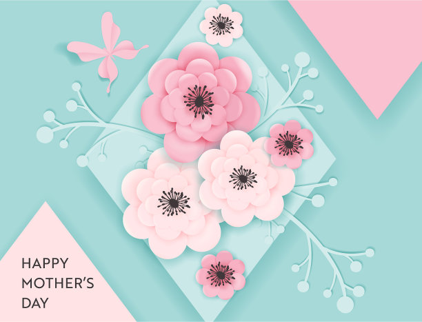 母亲节节日横幅母亲节贺卡快乐图片下载