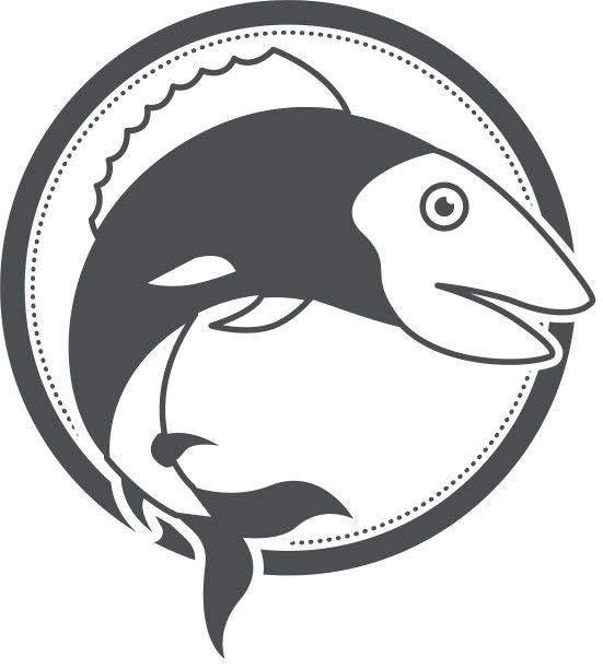 圆形徽章单色剪影图片下载