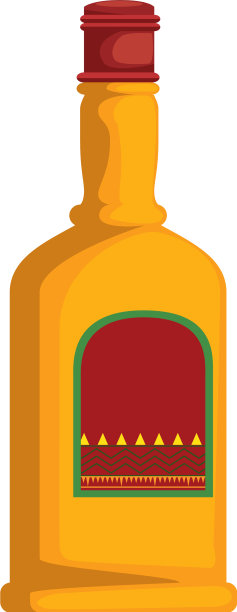 龙舌兰瓶孤立图标图片下载