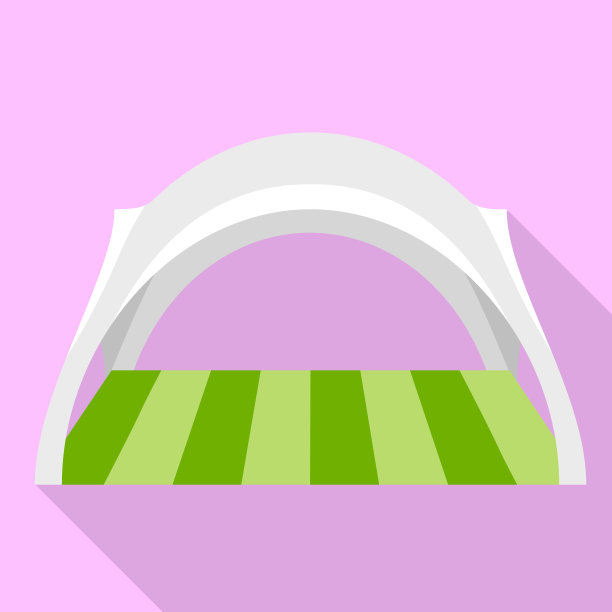 节日帐篷图标扁平化风格图片下载