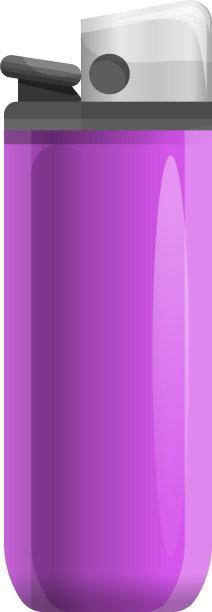 粉色打火机图标卡通风格图片下载