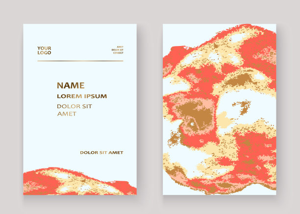 珊瑚金大理石豪华质感涂料图片下载