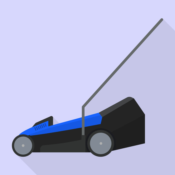 电动割草机图标扁平式图片下载