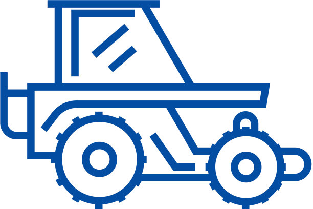 收获拖拉机线图标概念收获图片下载