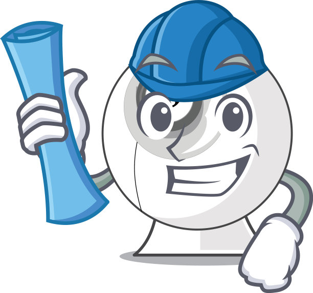 建筑师的网络摄像头上的电脑桌字符图片下载