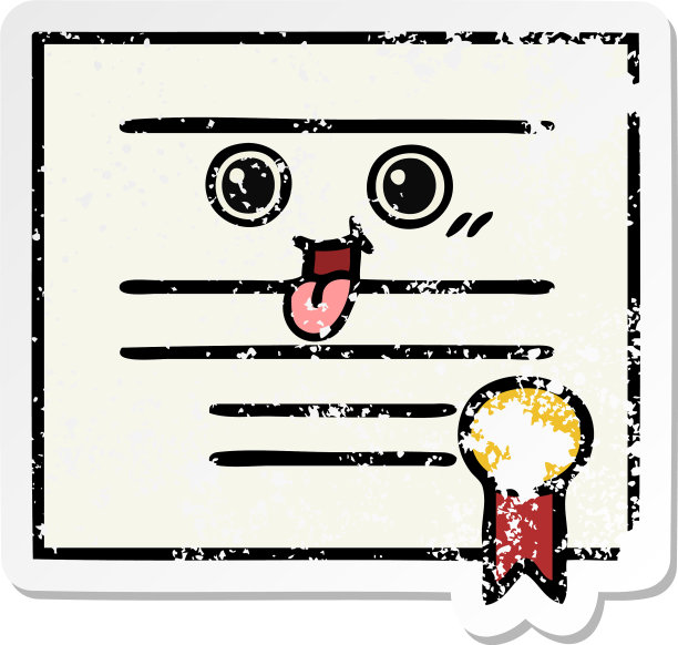 心疼的贴纸，可爱的卡通毕业图片下载