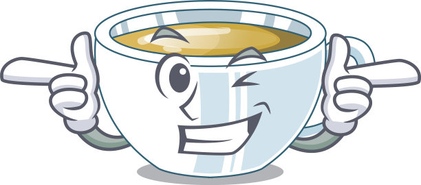 性状木桌上Wink姜茶图片下载