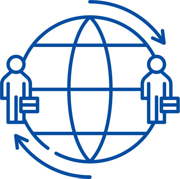 国际团队线图标概念图片下载