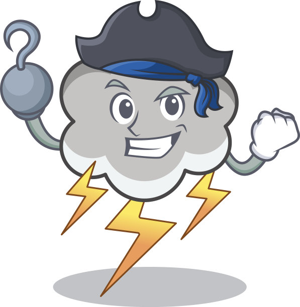 海盗雷云人物卡通图片下载