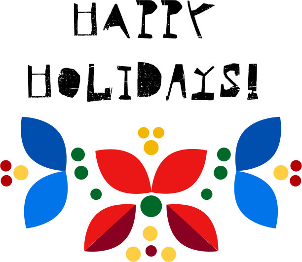 圣诞花环斯堪的纳维亚风格的平图片下载