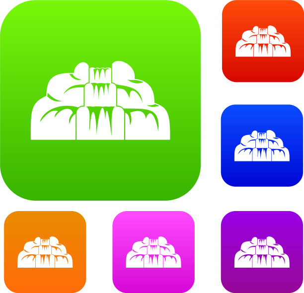 瀑布套装颜色集合图片下载