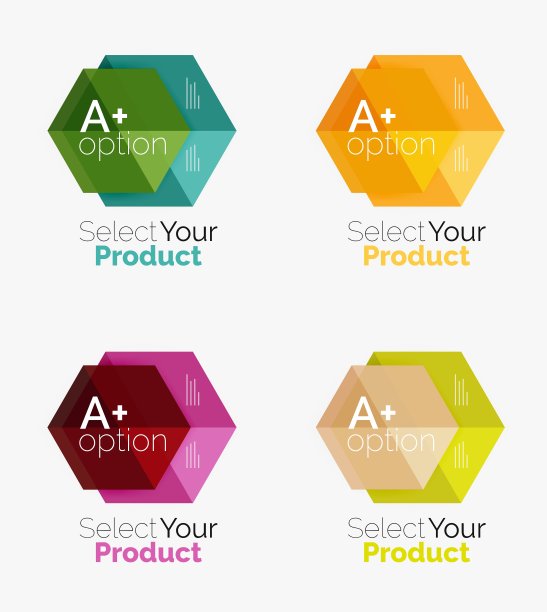 商业几何布局与选项文本图片下载