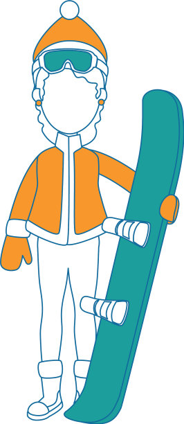 女子滑雪装备图片下载