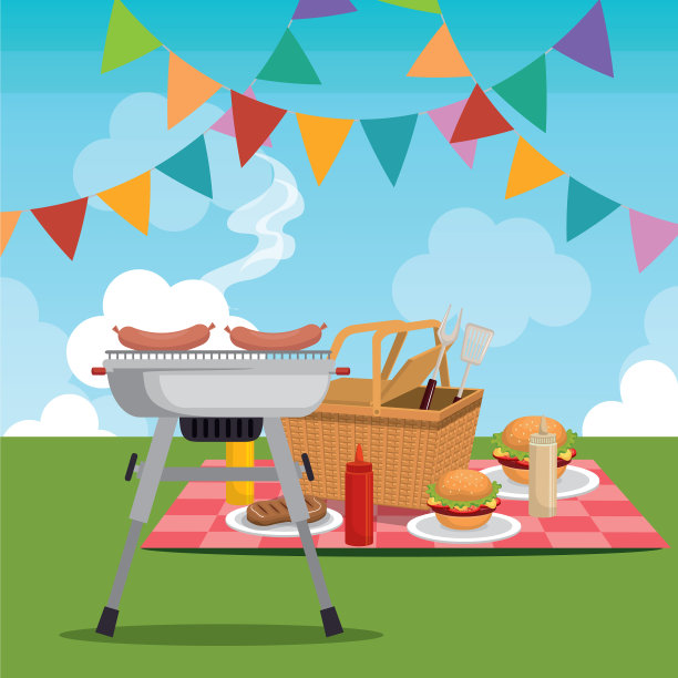 野餐庆祝会现场图片下载