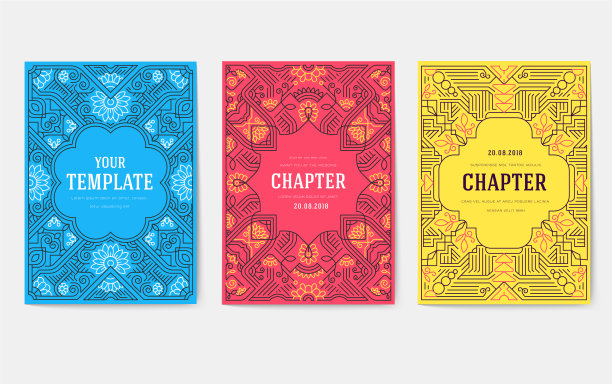 现代风格的商务传单邀请函图片下载