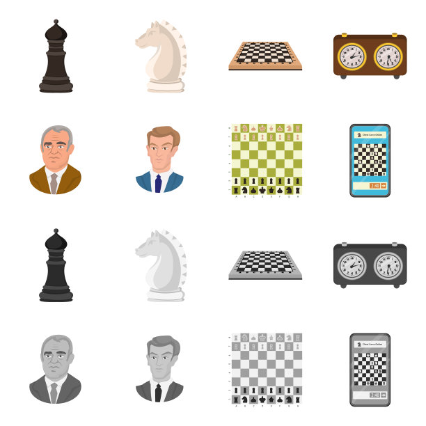 将军和瘦符号集的孤立对象图片下载