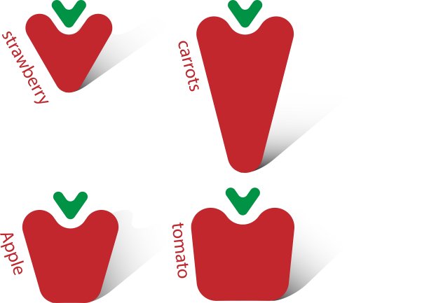 蔬菜和水果的图标图片下载