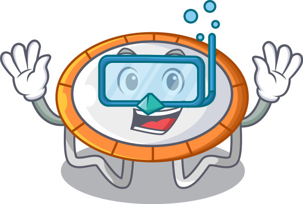 蹦床人物室对潜水场所进行隔离图片下载