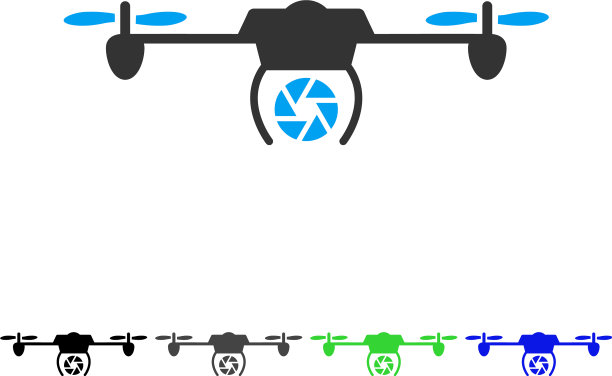 快门间谍无人机平面图标图片下载