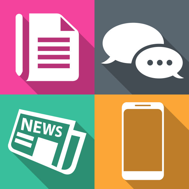 商业图标四种背景图片下载