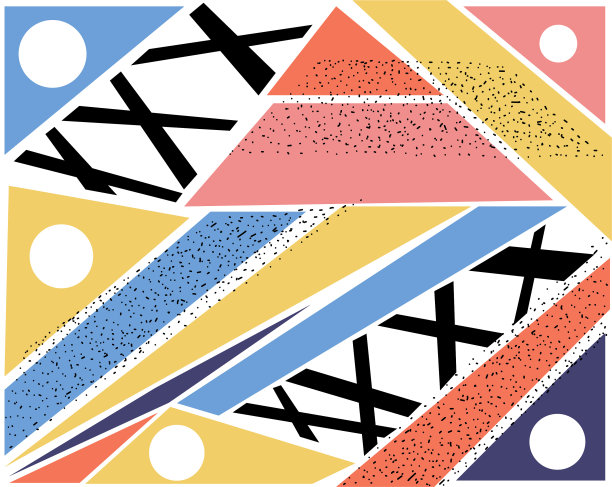 几何形状彩色打印背景图案图片下载