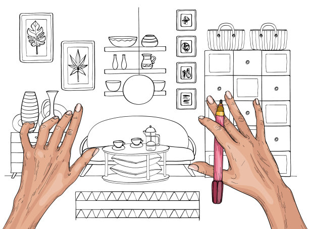 室内和室内陈设的创造图片下载