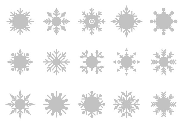 白色雪花图标背景图片下载