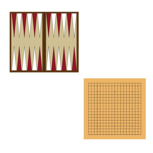 双陆棋和围棋图片下载