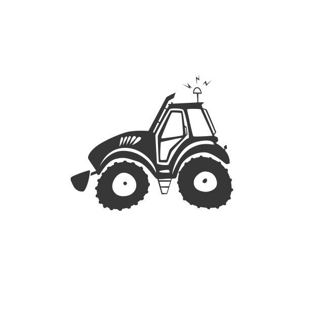 有趣的拖拉机图标图片下载