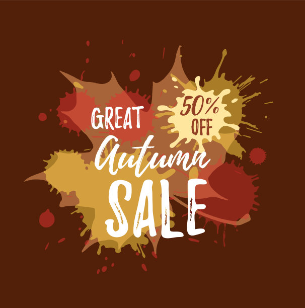 秋季销售缤纷概念图片下载
