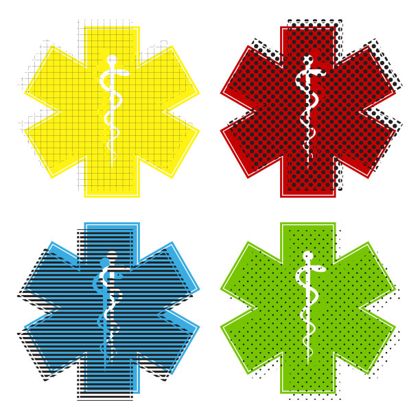 医学急救标志或生命之星图片下载