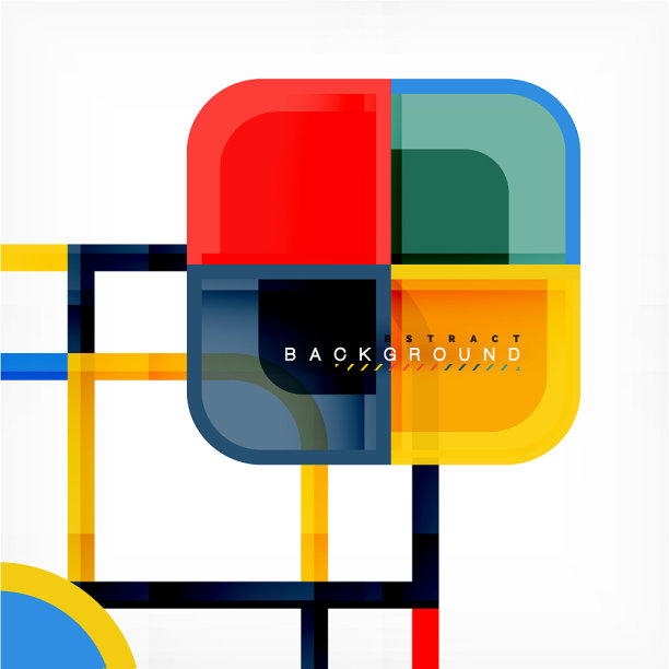 正方形几何抽象背景纸艺术图片下载